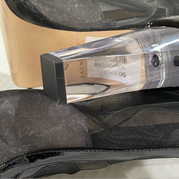 Katy Perry | Richie | Shoes| Peep Toe Mesh | Transparent Heels| Zip Back Size 5 - Picture 6 of 10